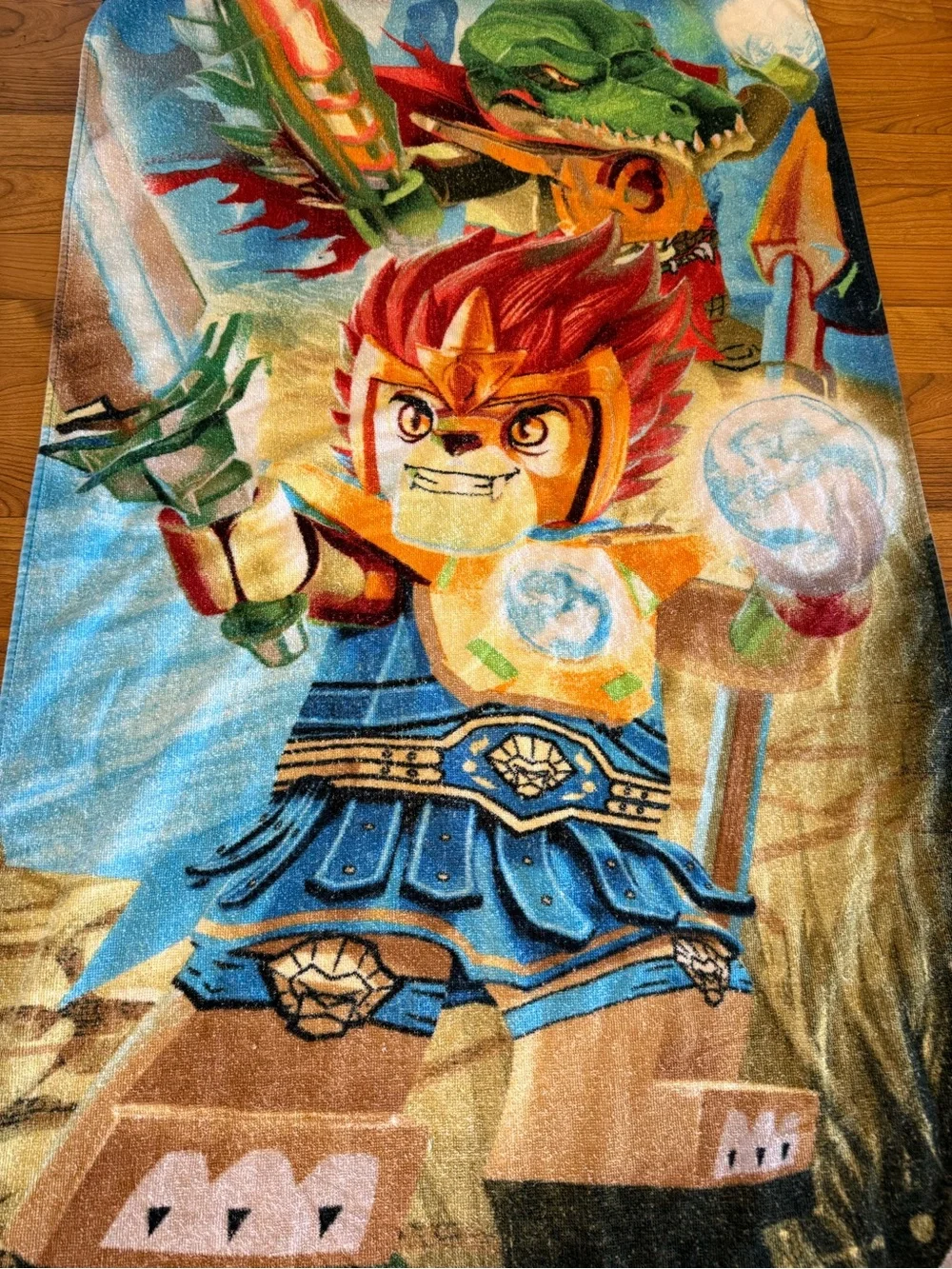 2013 Lego Chima Beach Towel - Blue, Red, Green